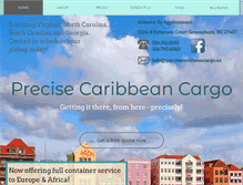 Tablet Screenshot of precisecaribbeancargo.us